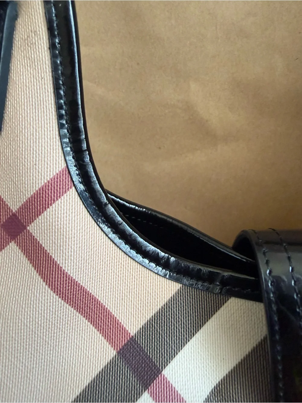 Burberry Nova Check Canvas Brook Hobo Bag